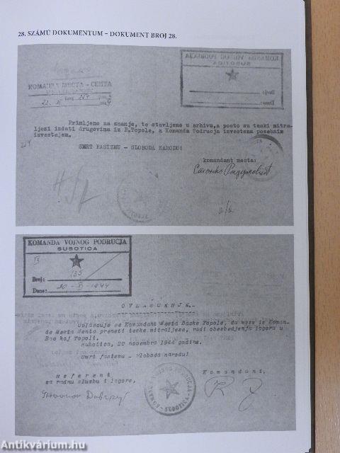 A zentai Városparancsnokság válogatott iratai 1944-1945