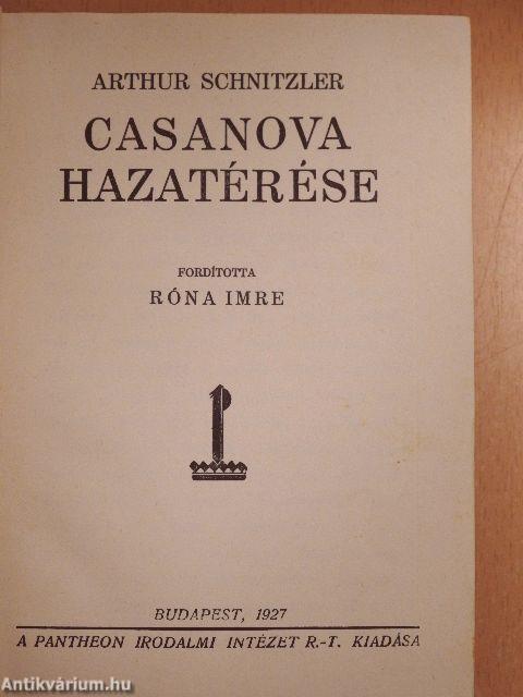 Casanova hazatérése