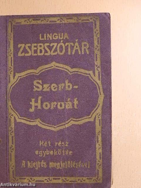 Magyar-horvát-szerb és horvát-szerb-magyar zsebszótár