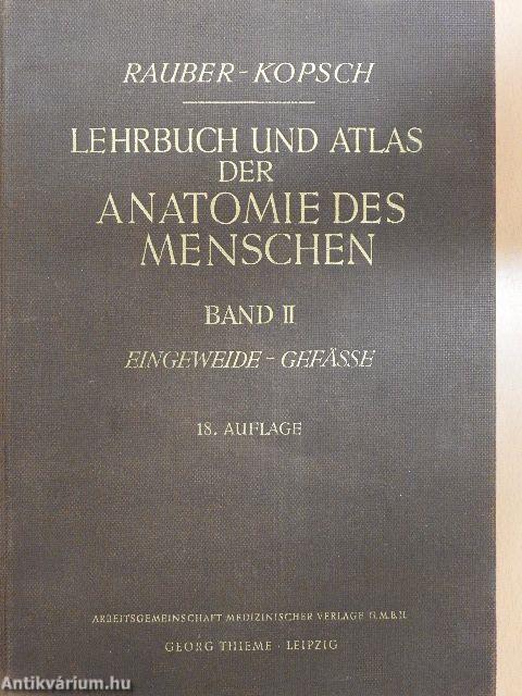 Lehrbuch und Atlas der Anatomie des Menschen II.