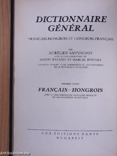 Francia-magyar és magyar-francia nagy kéziszótár I-II.