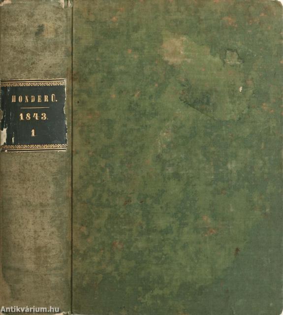 Honderü 1843. (nem teljes évfolyam)