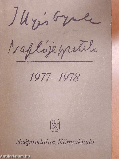 Naplójegyzetek 1977-1978