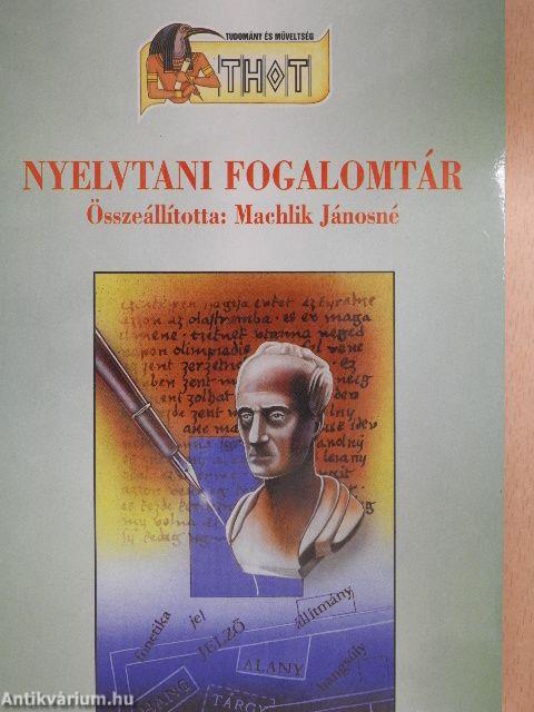 Nyelvtani fogalomtár