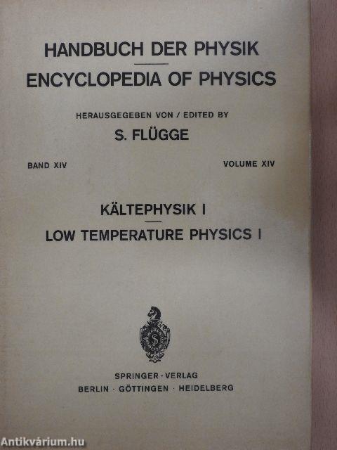 Low temperature Physics I.