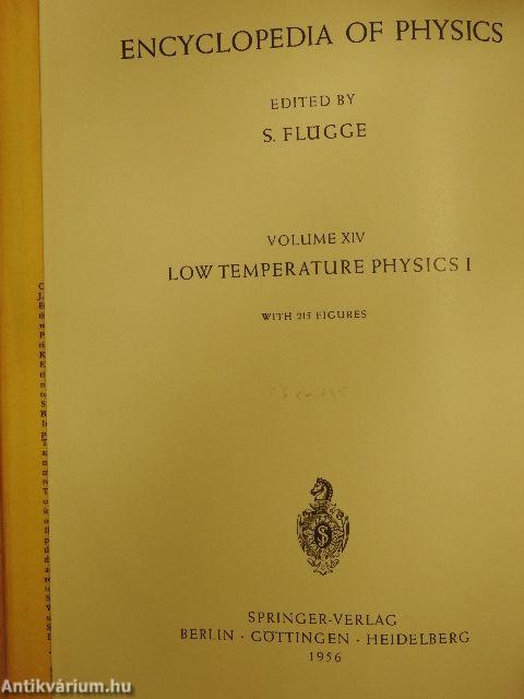 Low temperature Physics I.