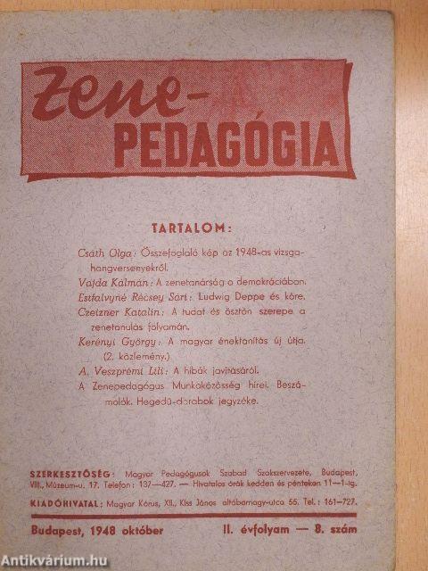 Zenepedagógia 1948. október