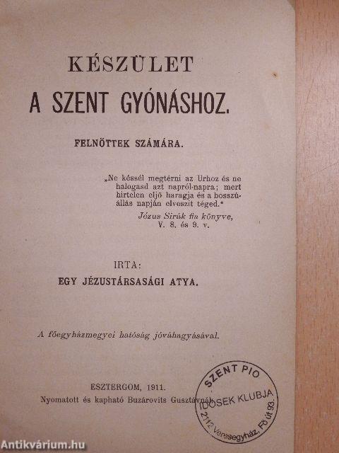 Készület a szent gyónáshoz