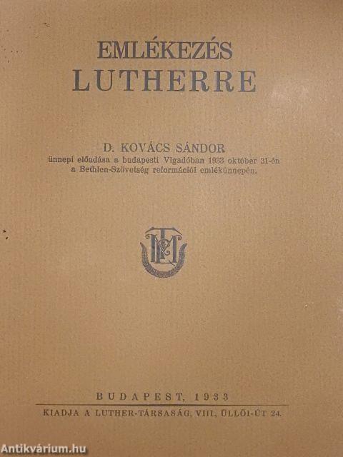 Emlékezés Lutherre