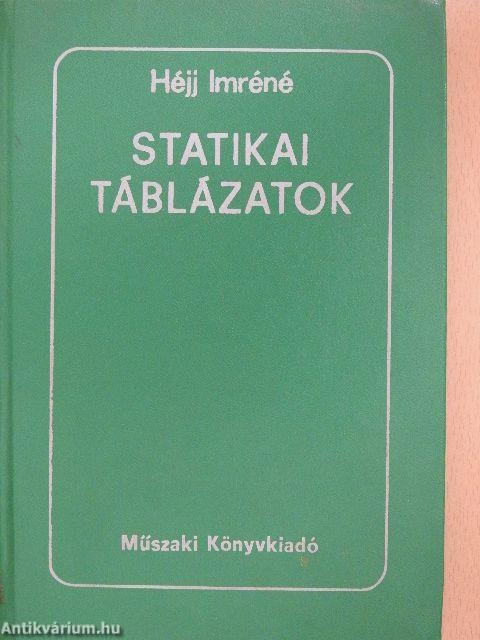 Statikai táblázatok