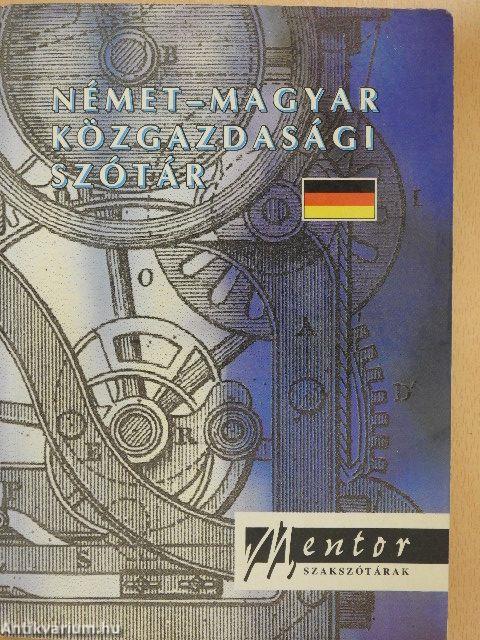 Német-magyar közgazdasági szótár