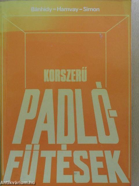 Korszerű padlófűtések