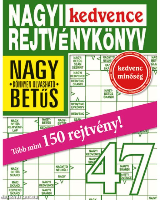 Nagyi Kedvence Rejtvénykönyv 47