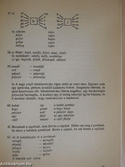 Megoldások - Helyesírási gyakorlófüzet 4. osztály