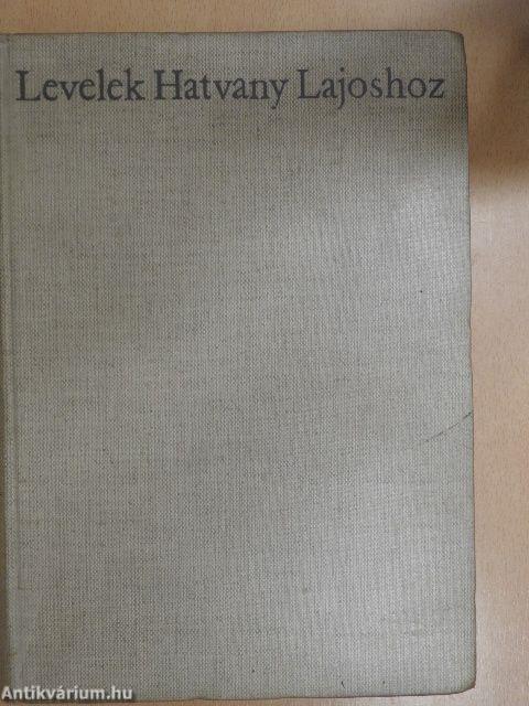 Levelek Hatvany Lajoshoz