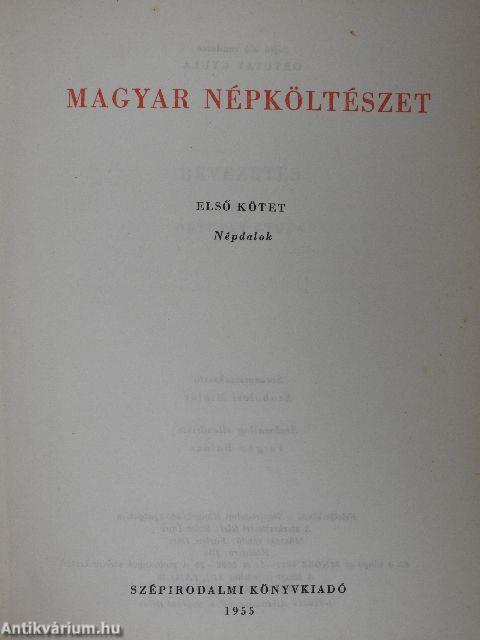 Magyar népköltészet I.