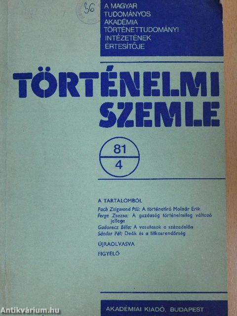 Történelmi Szemle 1981/4.