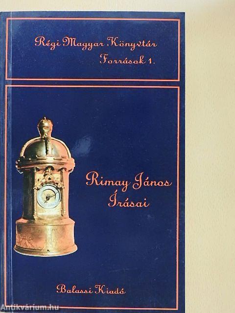 Rimay János írásai