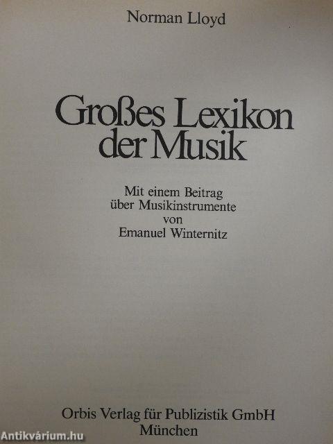 Großes Lexikon der Musik