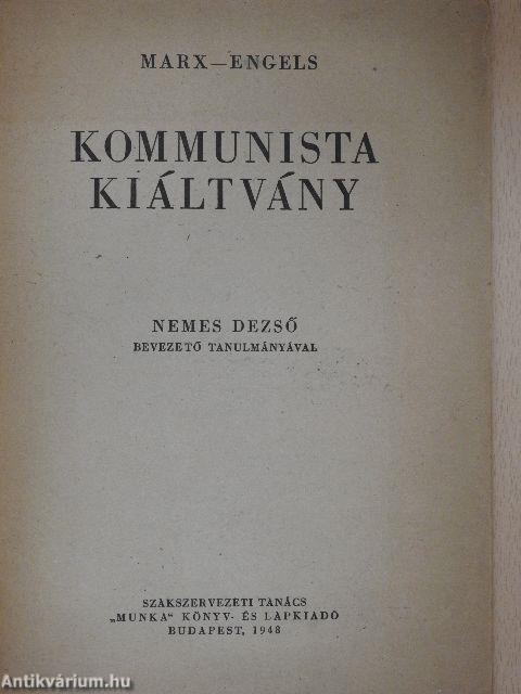 Kommunista kiáltvány