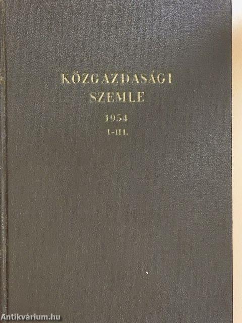 Közgazdasági Szemle 1954. 