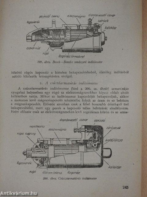 A gépkocsik szerkezete és kezelése