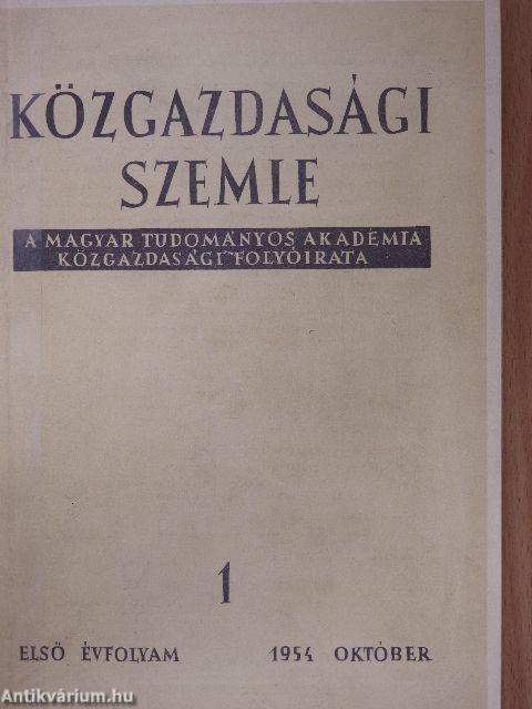 Közgazdasági Szemle 1954. 