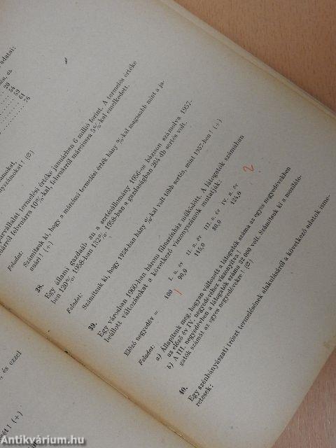 Általános statisztikai példatár