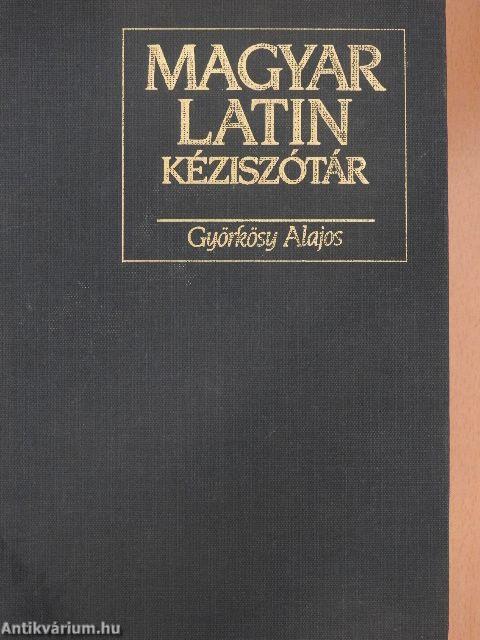 Magyar-latin kéziszótár