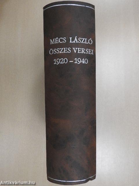 Mécs László összes versei