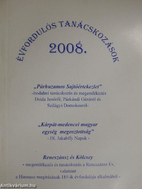 Évfordulós tanácskozások 2008