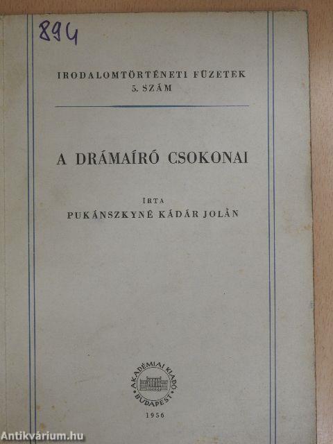 A drámaíró Csokonai