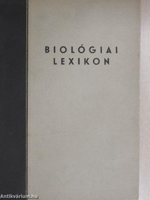 Biológiai lexikon