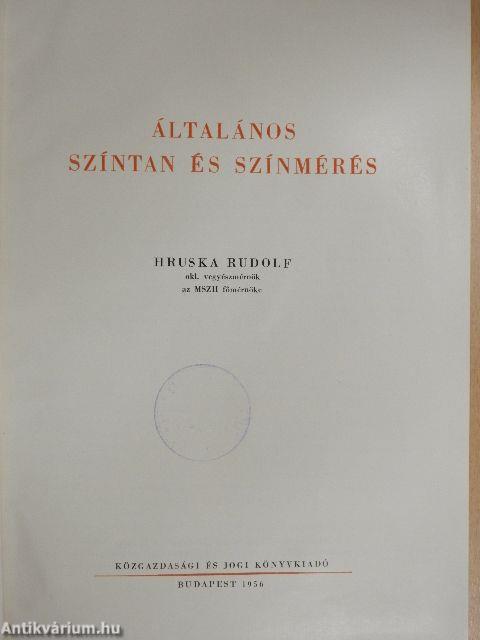 Általános színtan és színmérés