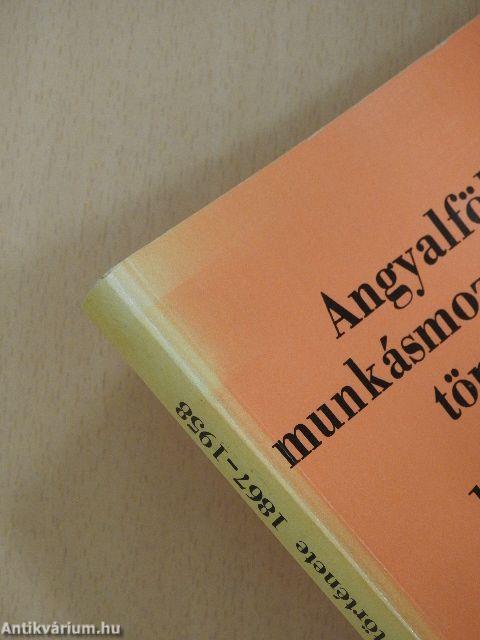 Angyalföld munkásmozgalmának története 1867-1958