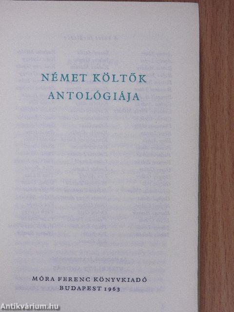 Német költők antológiája