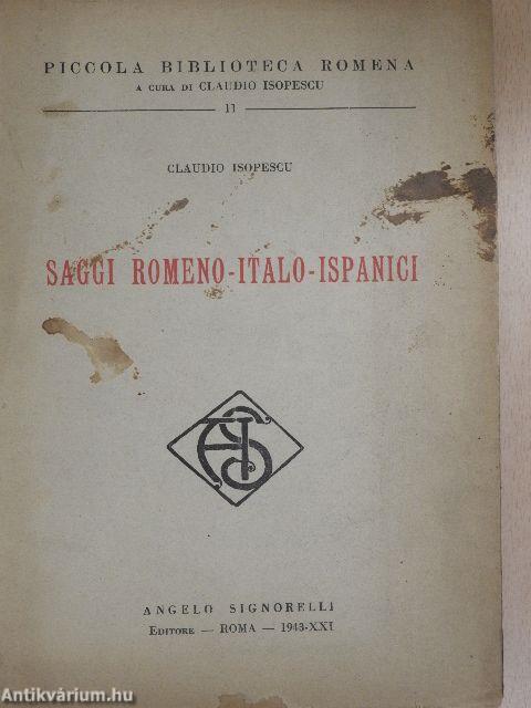 Saggi Romeno-Italo-Ispanici