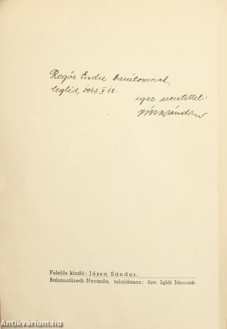 Felhők (dedikált példány)