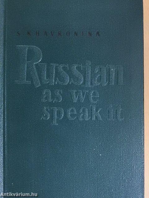Russian as We Speak It 