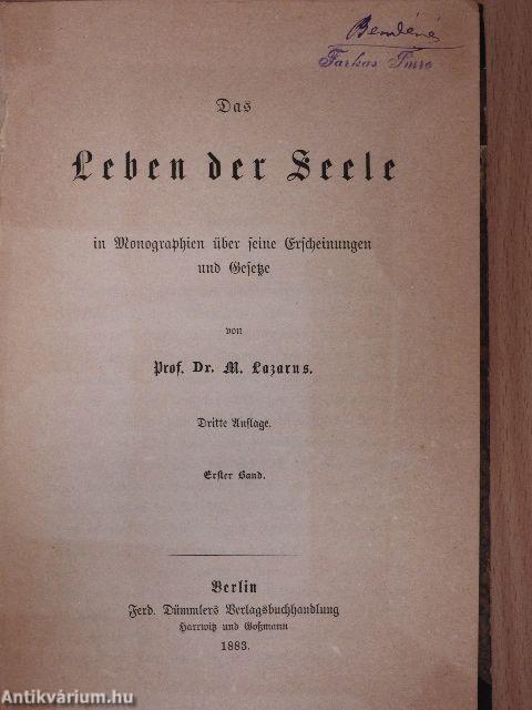 Das Leben der Seele I. (töredék) (gótbetűs)