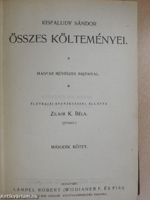 Kisfaludy Sándor összes költeményei II. (töredék)