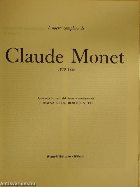 L'opera completa di Claude Monet