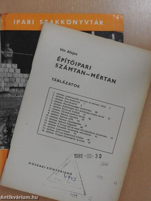 Építőipari számtan-mértan