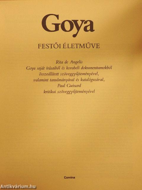 Goya festői életműve