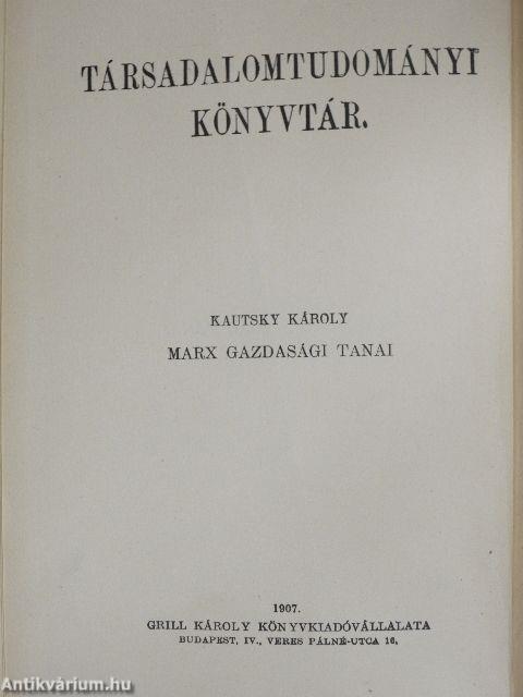 Marx gazdasági tanai