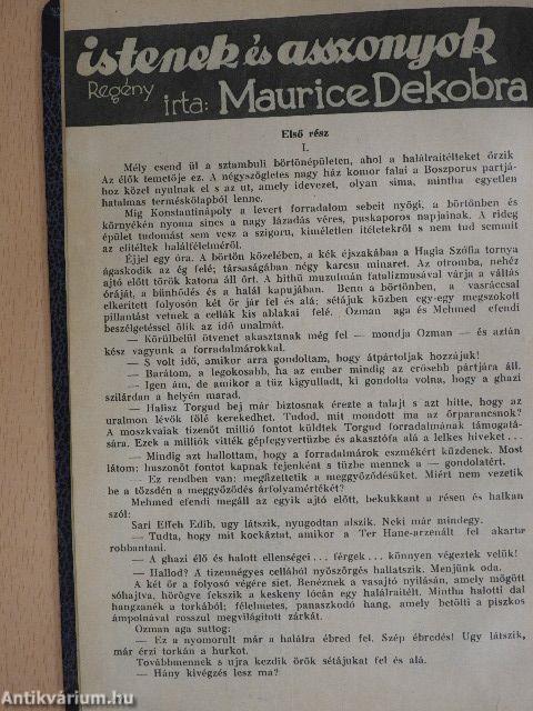 Egyedi válogatás a Szinházi Élet-ben megjelent folytatásos regényekből (Egyedi gyűjtemény)