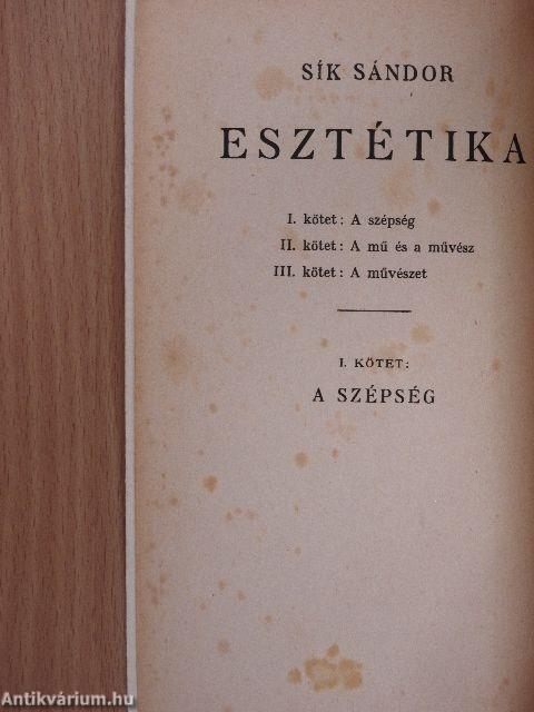 Esztétika I-III.