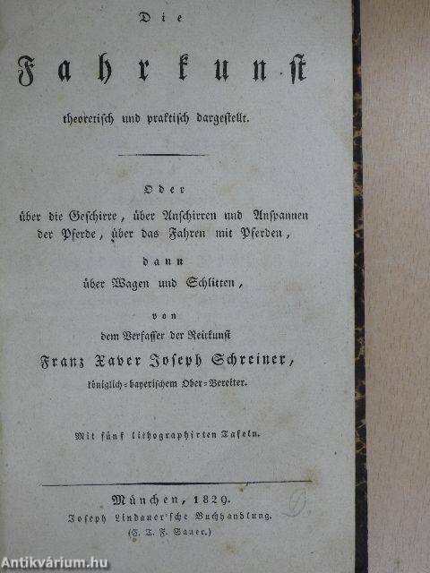 Die Fahrkunst theoretisch und praktisch dargestellt (gótbetűs)