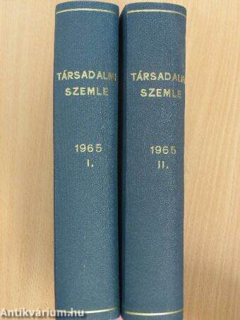 Társadalmi Szemle 1965. január-december I-II.