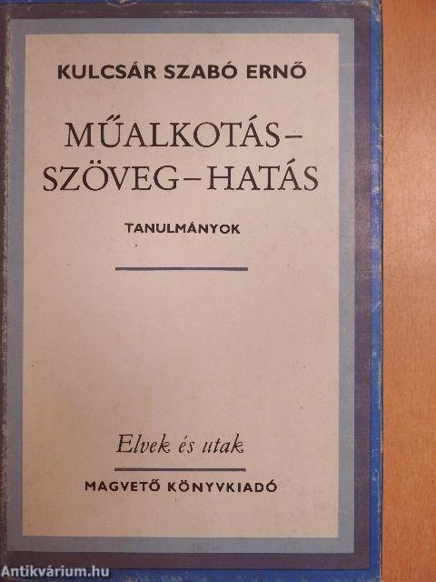 Műalkotás-szöveg-hatás